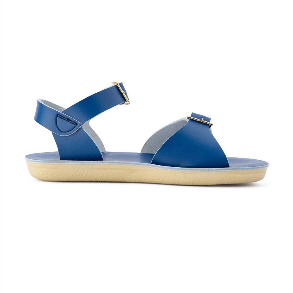 NEW SALT WATER SANDALS kids two-strap sandal in cobalt